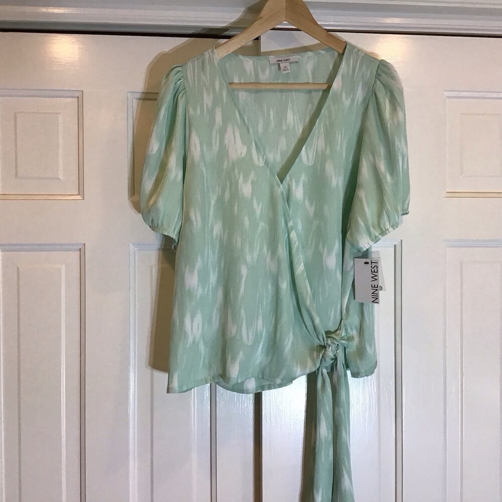 NWT Nine West Women’s Blouse XXL Office Casual Lightweight Classic Professional
